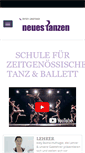 Mobile Screenshot of neues-tanzen.de